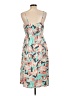 Nine West 100% Polyester Tropical Teal Casual Dress Size L - photo 2