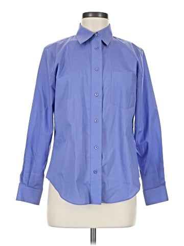 Foxcroft Long Sleeve Button-Down Shirt (view 1)