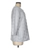 JM Collection Silver 3/4 Sleeve Top Size M - photo 4