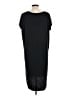 Double Zero Solid Black Casual Dress Size L - photo 2