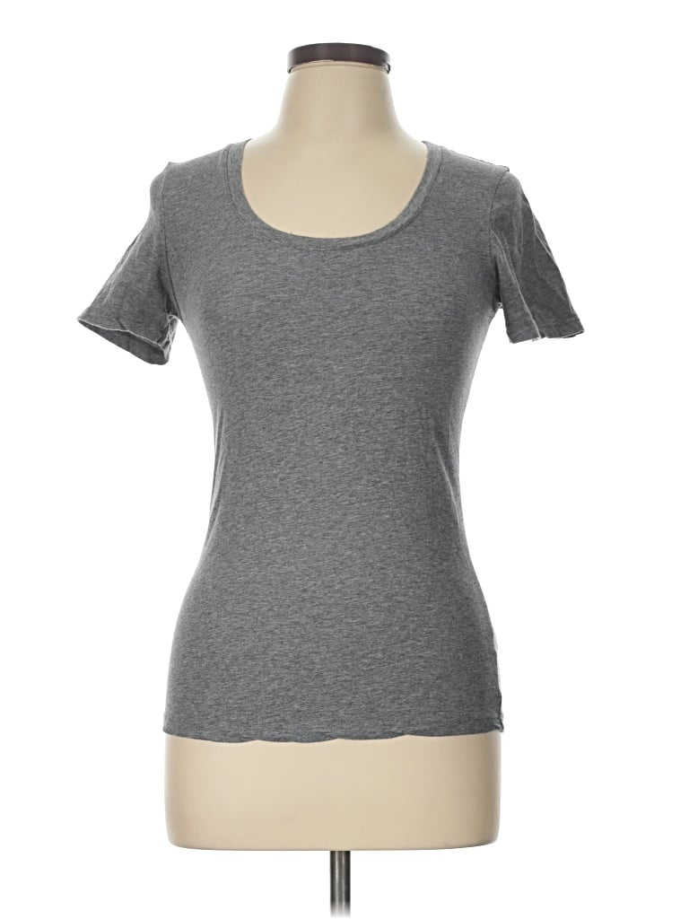 Pre-owned Active Basic Short Sleeve T-shirt In Gray
