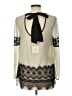 Ryu 100% Polyester Ivory Long Sleeve Blouse Size L - photo 2