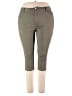 Catherines Solid Green Khakis Size 20WP - photo 1