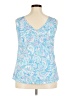 Lilly Pulitzer Blue Sleeveless Top Size XXL - photo 2