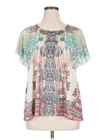 Live and Let Live Short Sleeve Blouse (view 1)