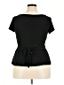 Perceptions Black Short Sleeve Top Size 18 - photo 2