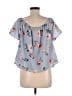 Live 4 Truth 100% Polyester Blue Short Sleeve Blouse Size M - photo 2