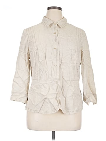 Sag Harbor 3/4 Sleeve Button-Down Shirt (view 1)