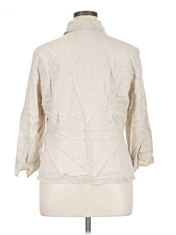 Sag Harbor 3/4 Sleeve Button-Down Shirt (view 2)