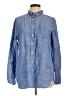 L.L.Bean 100% Linen Blue Long Sleeve Button-Down Shirt Size L - photo 1