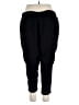 Torrid Solid Black Track Pants Size 2X Plus (2) - photo 2