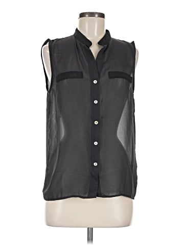 Wyatt Sleeveless Button-Down Shirt (view 1)
