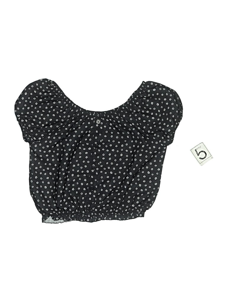 Assorted Brands Kids' Short Sleeve Blouse In Black