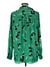 Ann Taylor 100% Polyester Green Long Sleeve Blouse Size M - photo 2