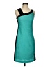 En Focus Studio Color Block Teal Cocktail Dress Size 4 - photo 1