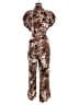 Apt. 9 100% Rayon Paisley Brown Jumpsuit Size L - photo 2