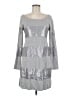 Bailey 44 Metallic Silver Cocktail Dress Size M - photo 1