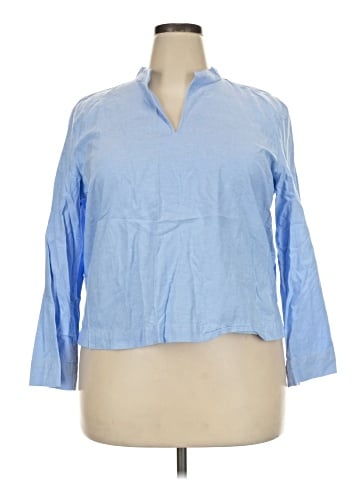 Ann Taylor 3/4 Sleeve Button-Down Shirt (view 1)