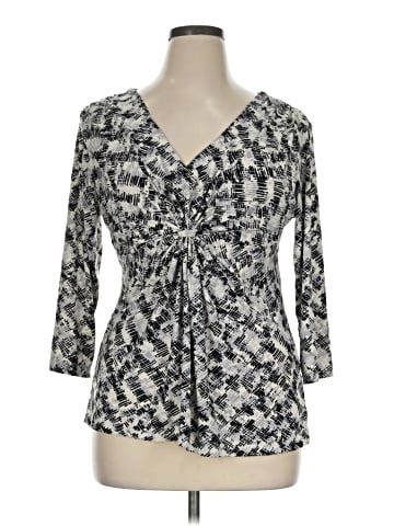 Daisy Fuentes 3/4 Sleeve Blouse (view 1)