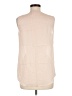 Theory Ivory Sleeveless Button-Down Shirt Size M - photo 2