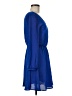 Lush 100% Polyester Solid Blue Casual Dress Size M - photo 4