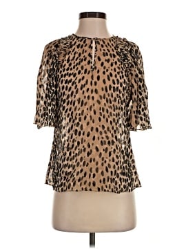 Rebecca Taylor Short Sleeve Silk Top (view 1)