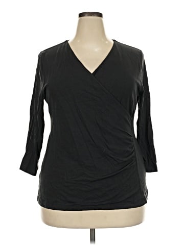 Soft Surroundings 3/4 Sleeve Top (view 1)