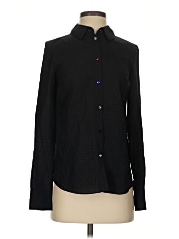 Veronica Beard Long Sleeve Silk Top (view 1)