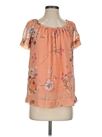 St. John's Bay Short Sleeve Blouse (view 1)