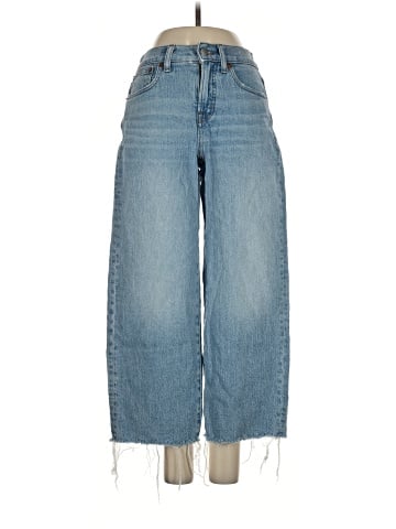 Madewell The Petite Perfect Vintage Wide-Leg Crop Jean in Altoona Wash: Raw-Hem Edition (view 1)