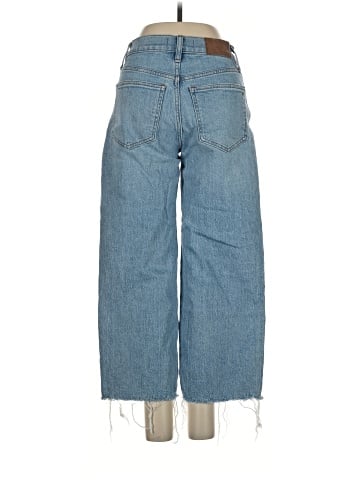 Madewell The Petite Perfect Vintage Wide-Leg Crop Jean in Altoona Wash: Raw-Hem Edition (view 2)