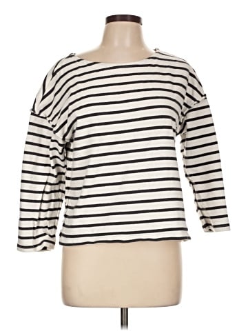 Madewell Luxe Long-Sleeve Tee in Casler Stripe (view 1)