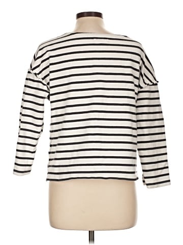 Madewell Luxe Long-Sleeve Tee in Casler Stripe (view 2)