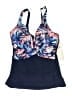 Gottex Print Blue Swimsuit Top Size XL - photo 1