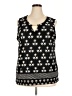 JM Collection Black Sleeveless Top Size 2X - photo 1