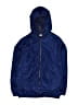 Lands' End 100% Polyester Solid Blue Windbreaker Size 10 - 12 - photo 1