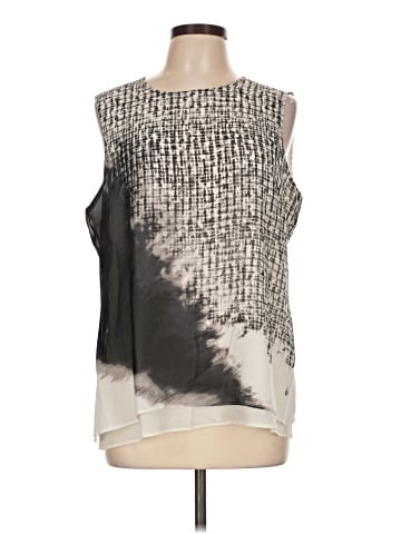 Rose + Olive Sleeveless Blouse (view 1)
