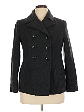 St. John's Bay Wool Coat (view 1)