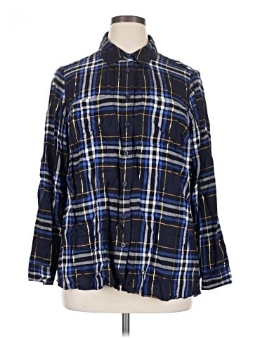 Lane Bryant Long Sleeve Button-Down Shirt (view 1)