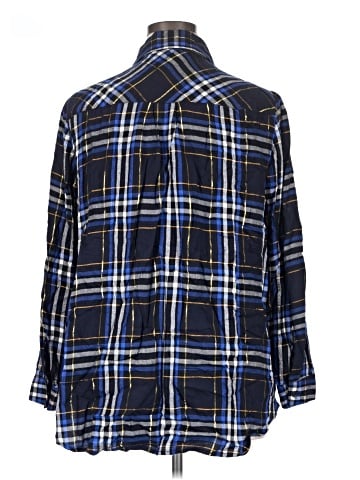 Lane Bryant Long Sleeve Button-Down Shirt (view 2)