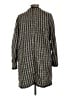 H&M 100% Polyester Houndstooth Gray Coat Size 10 - photo 2
