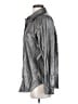 Brochu Walker Metallic Silver Long Sleeve Blouse Size S - photo 5
