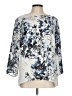 Rose + Olive 100% Polyester Print Ivory 3/4 Sleeve Blouse Size L - photo 1