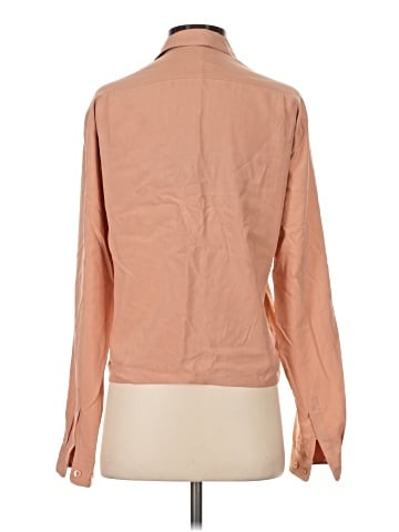 Equipment Long Sleeve Silk Top (view 2)