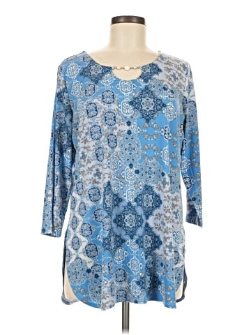 Susan Graver 3/4 Sleeve Blouse (view 1)