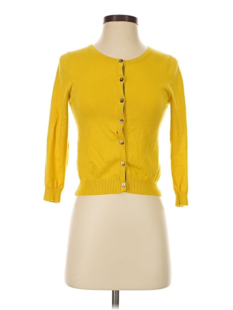 Pre-owned Boden Cardigan Sweater In Yellow