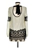 Ryu 100% Polyester Ivory Long Sleeve Blouse Size S - photo 2