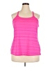 Danskin Now 100% Polyester Pink Tank Top Size 2X - photo 1
