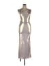 Missguided Metallic Silver Cocktail Dress Size XL - photo 1