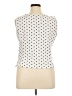 Perceptions 100% Polyester Ivory Sleeveless Blouse Size 16 - photo 2